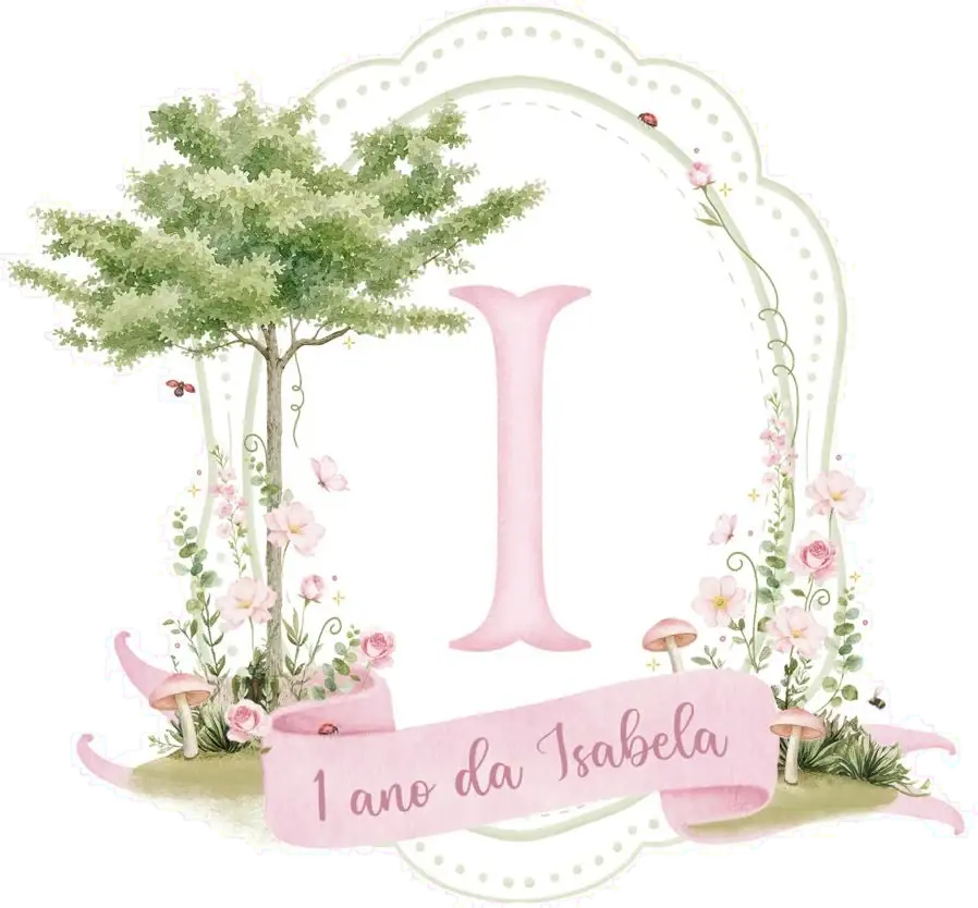 Brasão 1 ano da Isabela